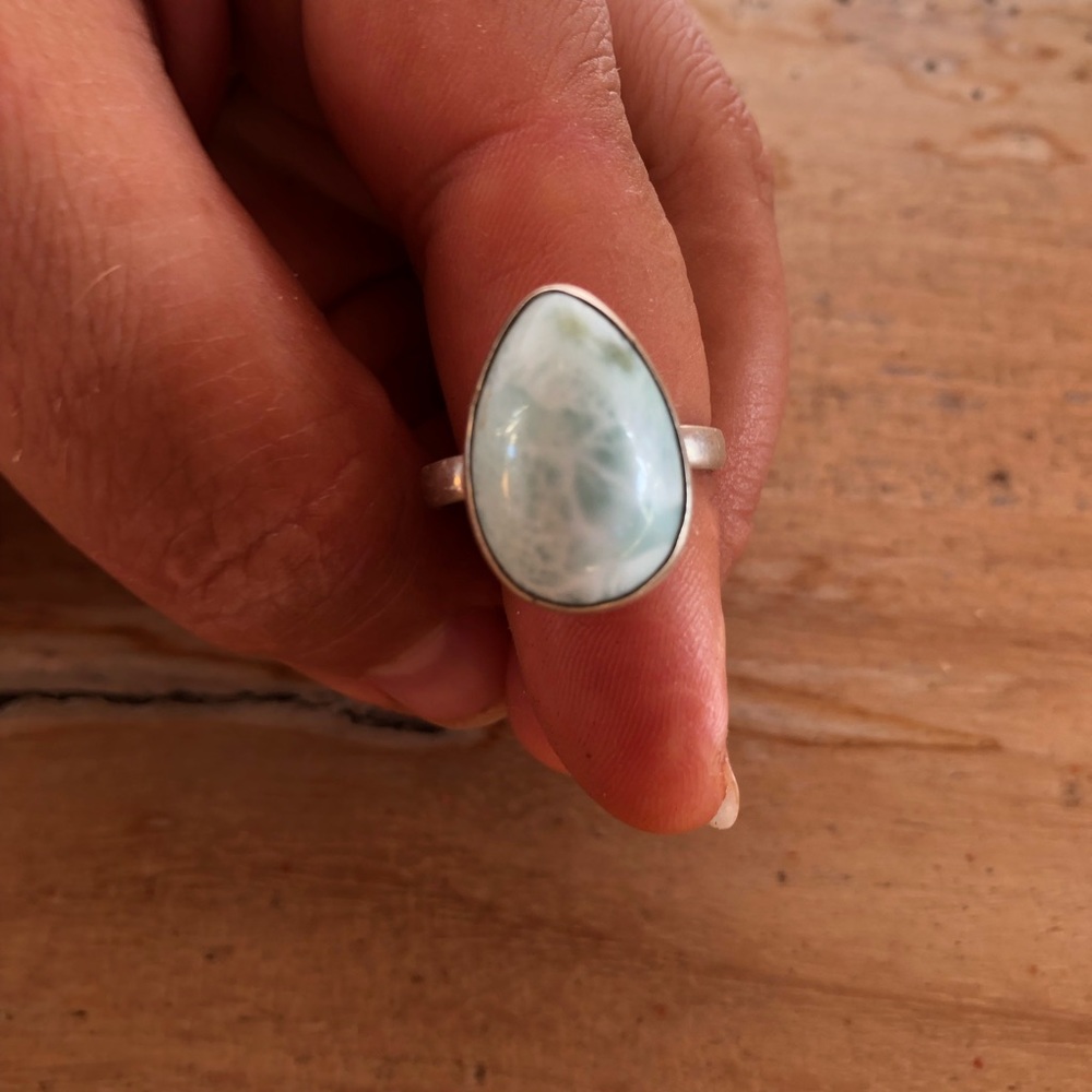 Amazonite Silver Ring. - Picture 4 of 5